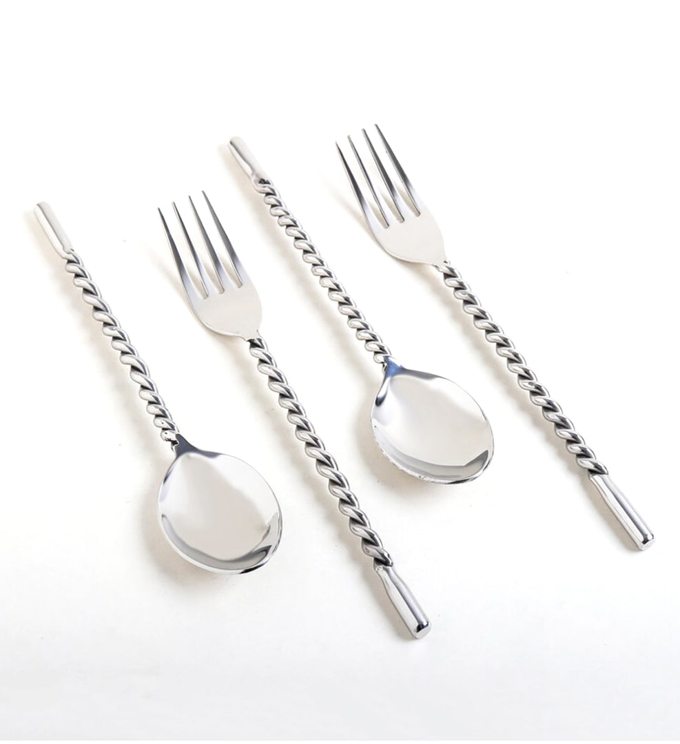 TWIRL CUTLERY - SILVER