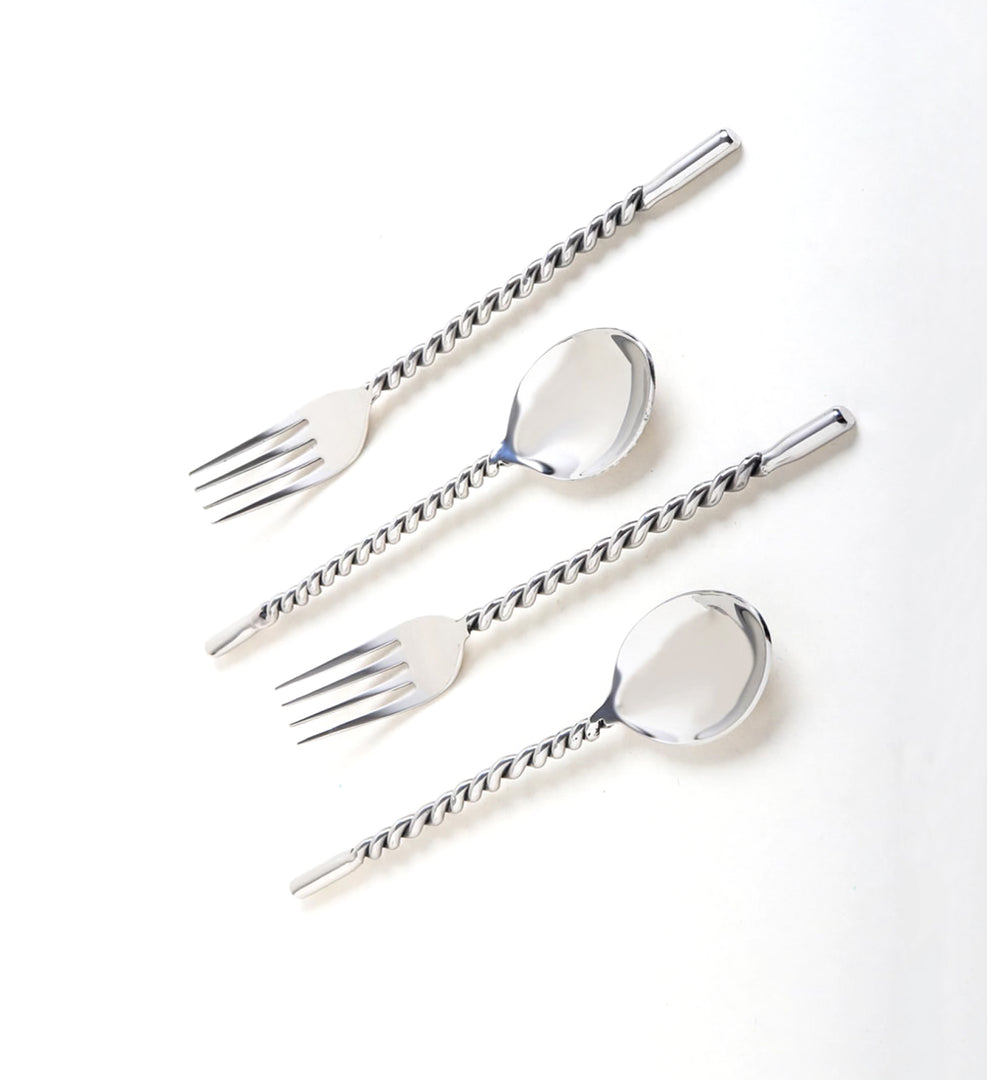 TWIRL CUTLERY - SILVER