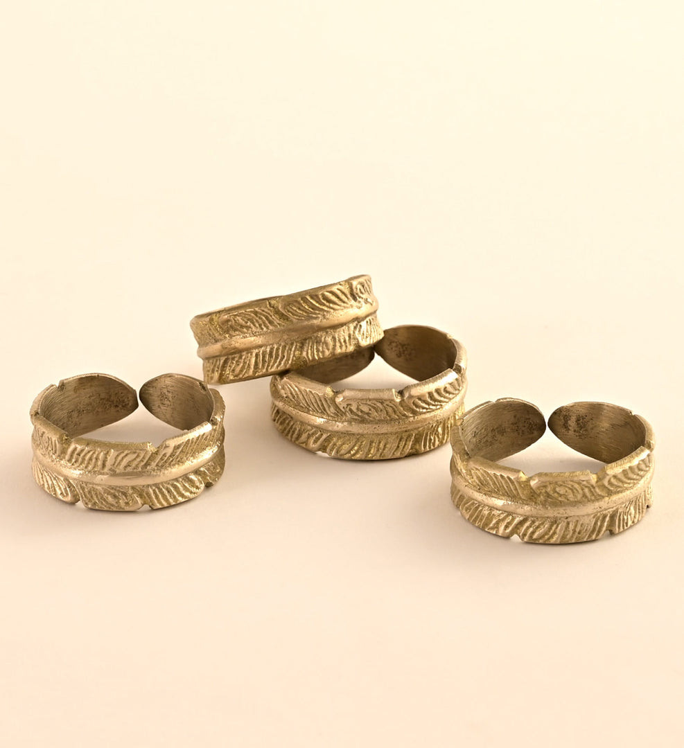 BANANA LEAF RING - SET OF 4