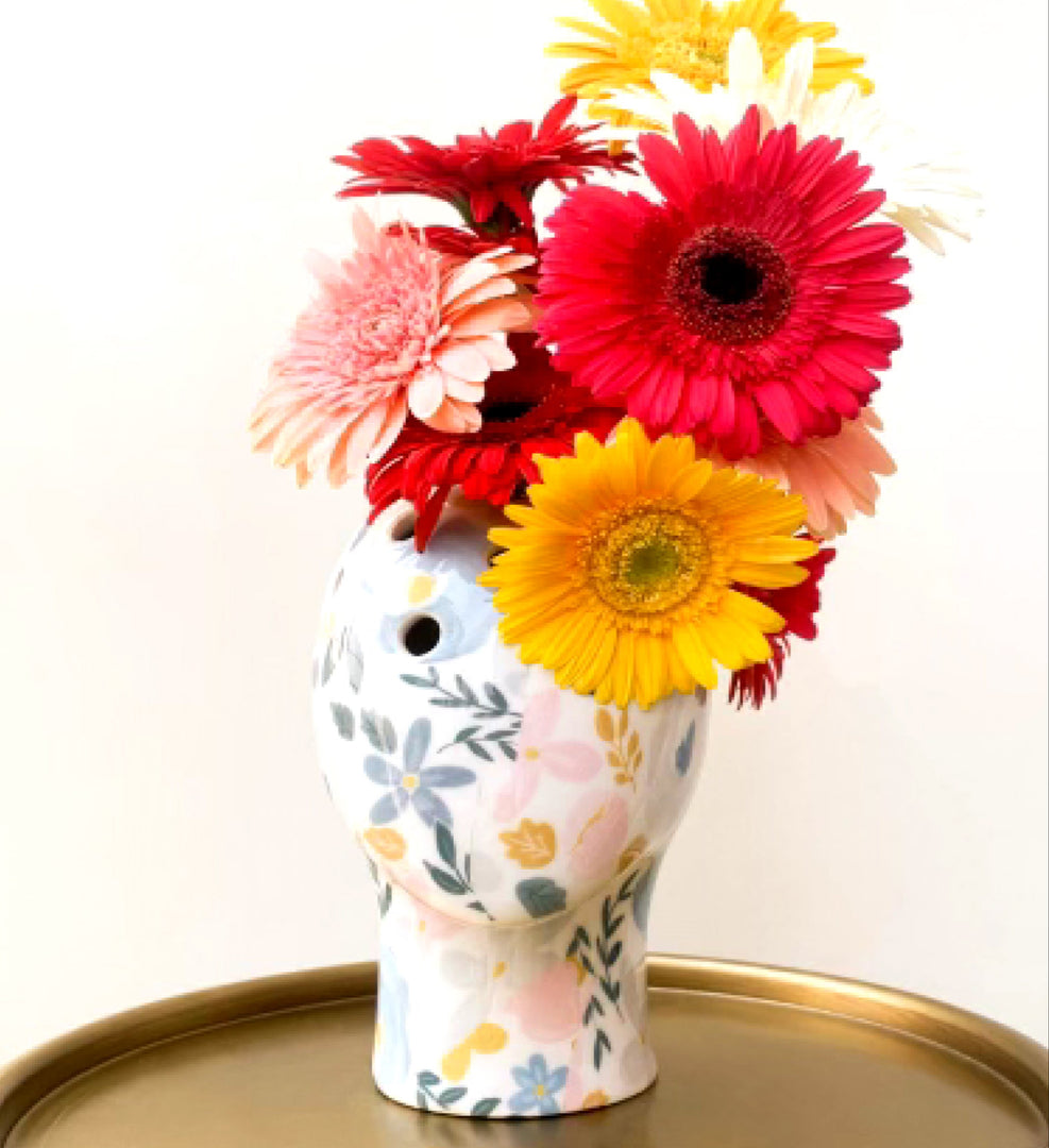 STELLA FACE VASE - FLORAL