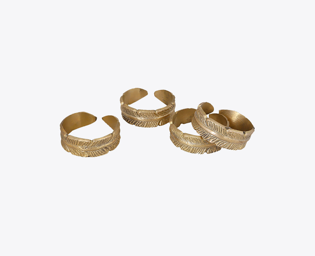 BANANA LEAF RING - SET OF 4